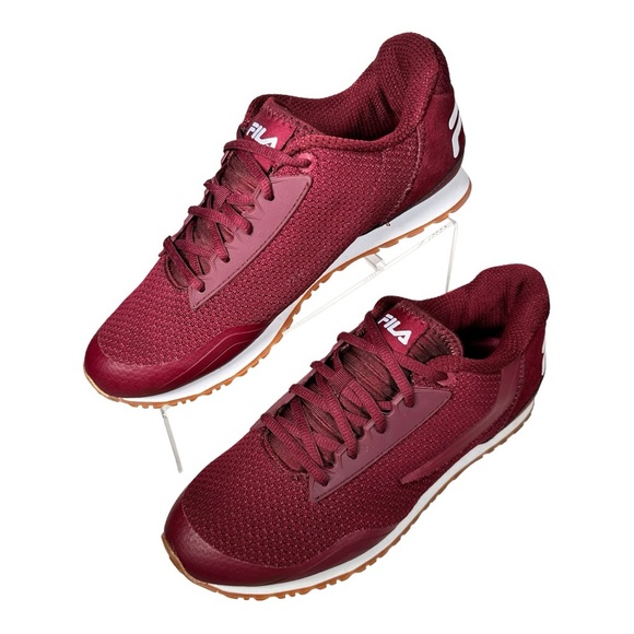 Fila Women Running Athletic Sneakers Maroon Burgundy Size 11 - Picture 3 of 7